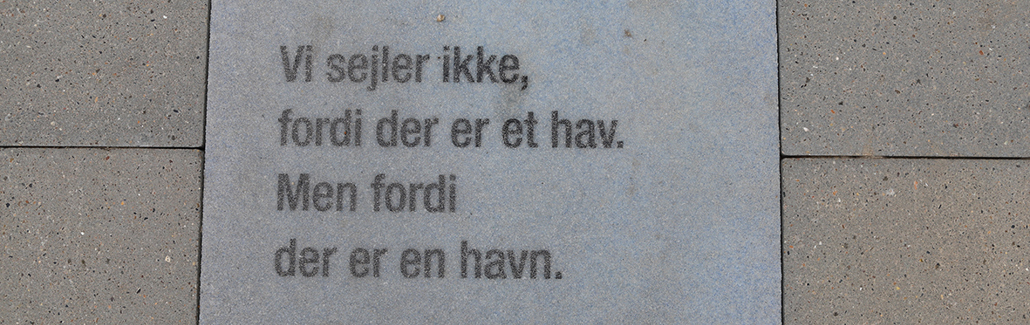Flisepoesi "Vi sejler ikke"